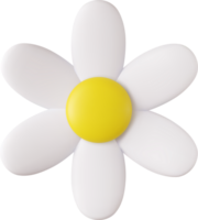 3d coloré Marguerite fleur png