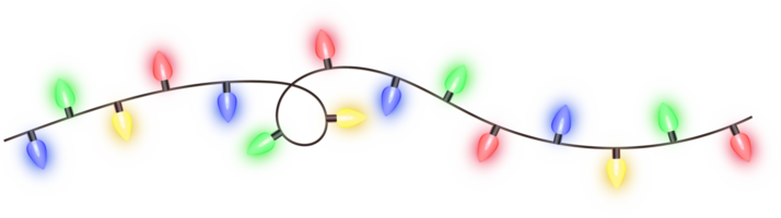 Natal cor luzes png