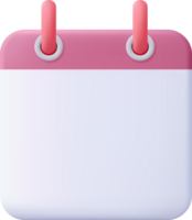 3d Calendar assignment icon png