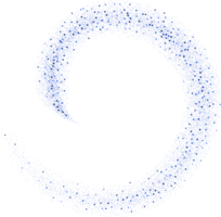 blue Glitter Swirl png