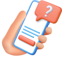 3d question mark icon and question button png
