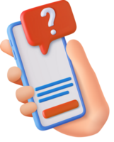 3d question mark icon and question button png