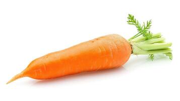 AI generated Carrot on isolated white background. photo