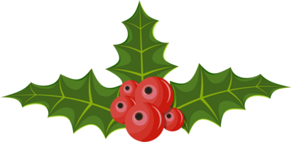 ícone de azevinho de natal png