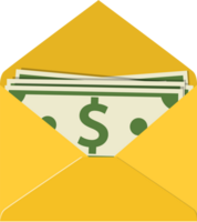 Envelope with money. png