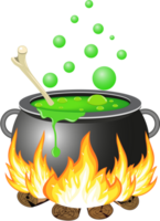 Halloween cauldron icon png