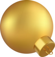 3d guld jul boll png