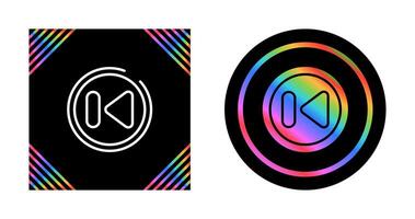 Previous Track Button Vector Icon