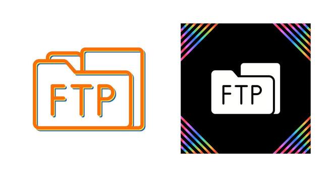 ftp acceso vector icono