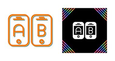 A B Testing Vector Icon