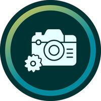 icono de vector de cámara de fotos