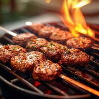 ai generado sabroso parilla carne parrillas a perfección, prometedor un sabroso comida para social medios de comunicación enviar Talla foto