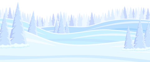 landscape background with snow and tree png