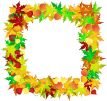 Autumn Frame With Leaves png