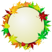 Autumn Frame With Leaves png