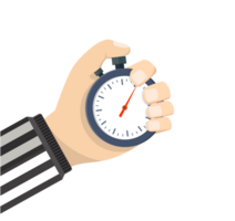 Analog chronometer timer counter in hand png