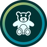 icono de vector de oso de peluche