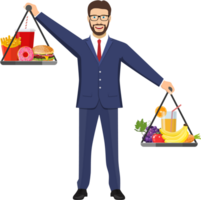 Business man balancing png