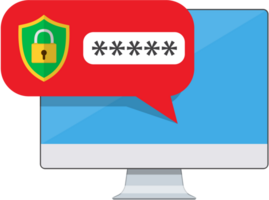 Desktop computer with password png