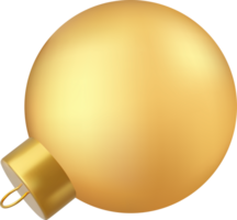 3d guld jul boll png