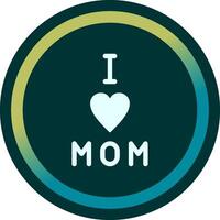 I love Mom Vector Icon