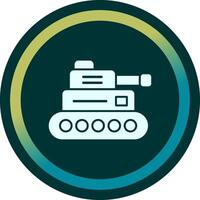 icono de vector de tanque militar