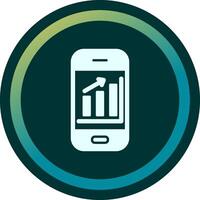 Mobile Analytics Vector Icon