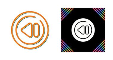 Previous Track Circle Vector Icon