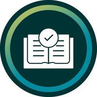 icono de vector de libro abierto