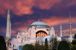 A view of the hagia sophia in istanbul photo