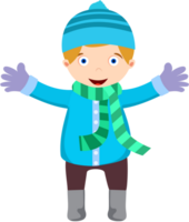 sauter enfant dans hiver png