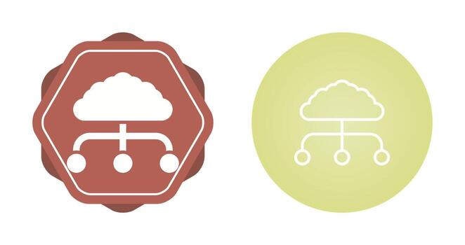 icono de vector de nube