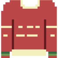 Cute pixel sweater with Christmas theme. png