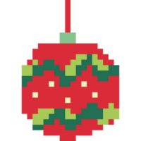 schattig pixel Kerstmis bal. png