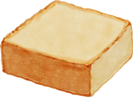 Brot Toast Aquarell png