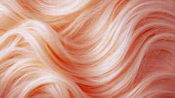 AI generated Generative AI, Peach fuzz color of 2024, hair texture background photo