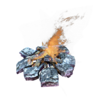 fuoco d'artificio isolato 3d png