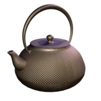 té tetera aislado 3d png