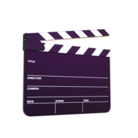 movie clapper isolated 3d png