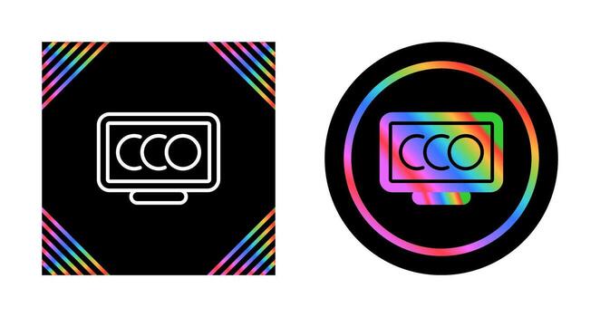 Desktop Computer Vector Icon