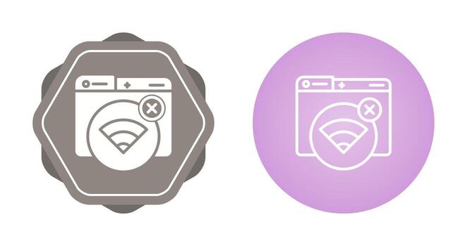 Connection Error Vector Icon