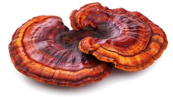 AI generated Ganoderma on isolated white background. photo