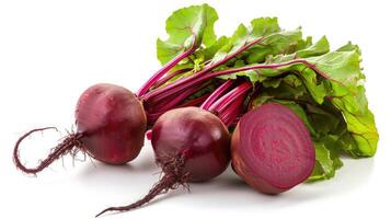 AI generated Beetroot on isolated white background. photo