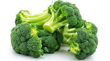 AI generated Broccoli on isolated white background. photo