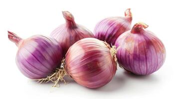 AI generated Shallot on isolated white background. photo