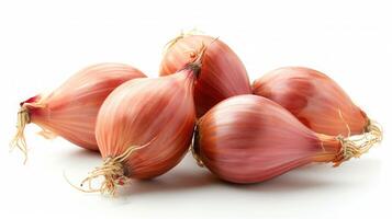 AI generated Shallot on isolated white background. photo