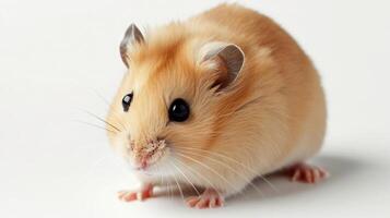 AI generated hamster on isolated white background. photo