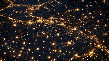 AI generated a cluster of stars shining brightly against the dark night sky, A mesmerizing view of star constellations as seen from outer space, AI Generated video