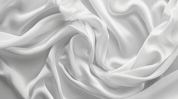 AI generated White fabric texture background design element photo