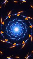 Portal to the Chromatic Dimension. Vertical looped animation video